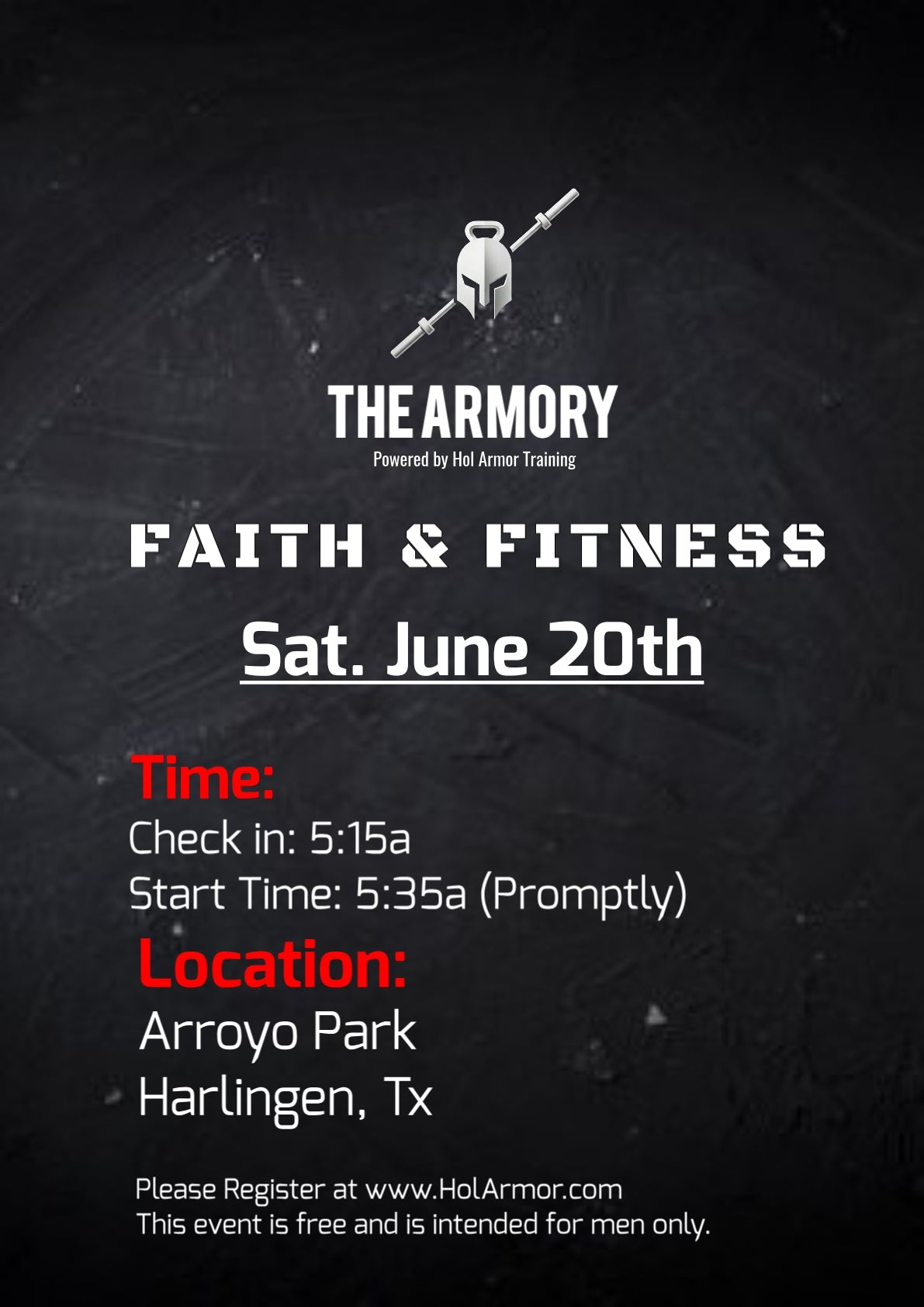 THE ARMORY MEN- JUNE 20TH 2026