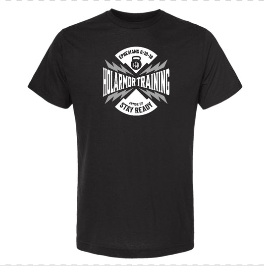 Armor Up, Stay Ready Black Tee PRE-ORDER!